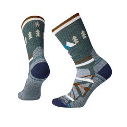 Smartwool Performance Hike Light Cushion Under the Stars Crew Sock Women's in Dark Sage